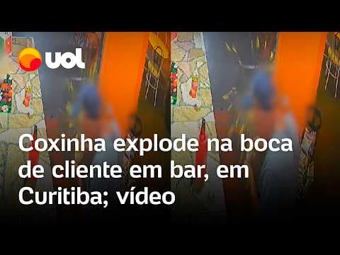 YouTube thumbnail for Coxinha explode na cara de cliente em bar de Curitiba