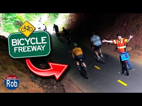 YouTube thumbnail for South Carolina's Freeway for Bikes (It Makes Millions!)