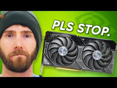 YouTube thumbnail for What a terrible day to be Nvidia
