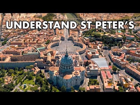 YouTube thumbnail for Looking at architectural history of St Peter's Basilica [21:17]