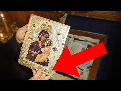 YouTube thumbnail for Modern Miracle: This Icon Streams Myrrh