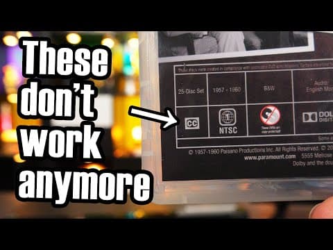 YouTube thumbnail for (Technology Connections) Closed captions on DVDs are getting left behind [33:46]