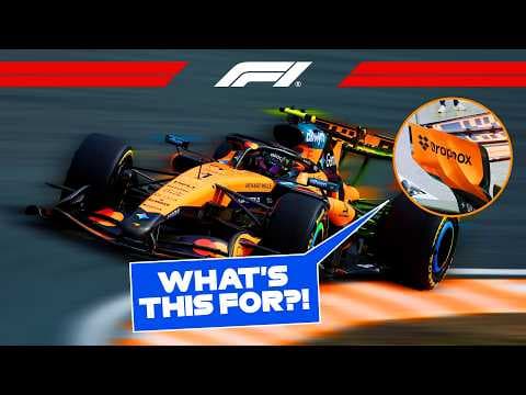 YouTube thumbnail for Who brought major updates after the Summer break? | F1TV Tech Talk