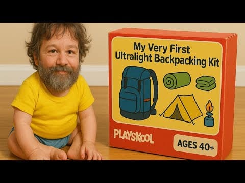 YouTube thumbnail for 6.5 lb ULTRALIGHT backpacking gear list
