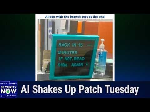 YouTube thumbnail for Patch Tuesday à la AI - Arch Linux Repo Under Siege
