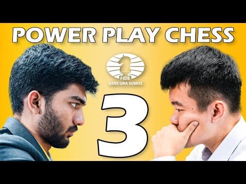 YouTube thumbnail for Gukesh D vs Ding Liren. WCC Game 3 (Daniel King review)