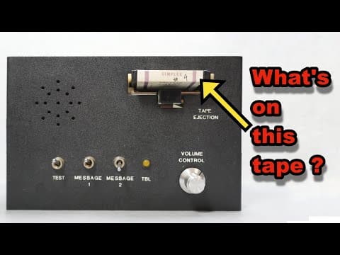 YouTube thumbnail for Fire alarm tape ‘Cartrette’