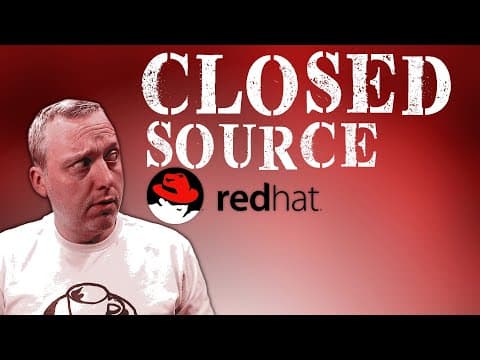 YouTube thumbnail for Redhat goes CLOSED SOURCE?