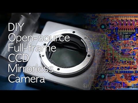 YouTube thumbnail for Building his own CCD full-frame mirrorless camera