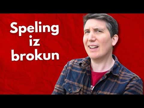 YouTube thumbnail for A history of mad attempts to fix English spelling