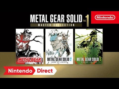 YouTube thumbnail for METAL GEAR SOLID: MASTER COLLECTION Vol.1 - Nintendo Direct 6.21.2023