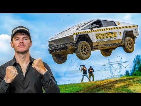 YouTube thumbnail for WhistlinDiesel Cybertruck Durability Test # 1 (21:54)