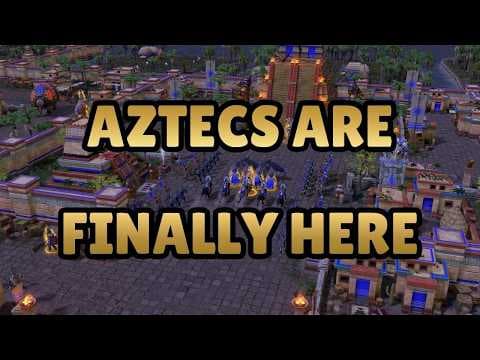YouTube thumbnail for [aom] The Aztecs Are Everything We Hoped For - Age of Mythology Retold Obsidian Mirror | Boit