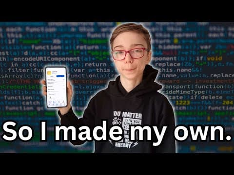 YouTube thumbnail for Kid makes his own Family Tracking App