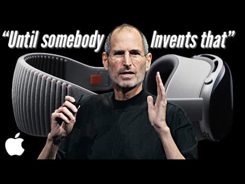 YouTube thumbnail for “Until somebody invents that” Steve Jobs on Eyephones