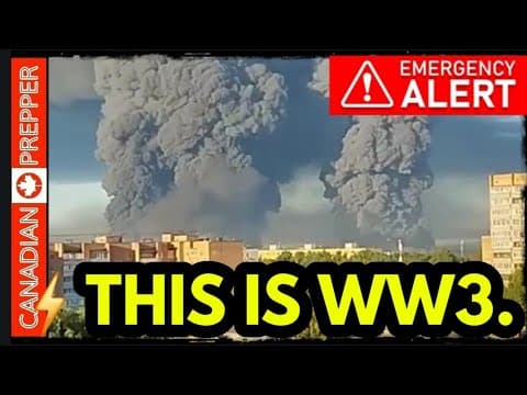 YouTube thumbnail for ALERT: OIL TANKERS BURN! MOSCOW LITERALLY ON FIRE! DESALINATION PLANTS STRUCK! DEAD US TROOPS!