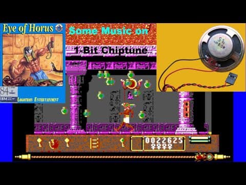 YouTube thumbnail for Eye of Horus [MS DOS] Some Music on IBM PC Speaker