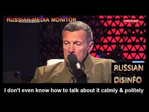 YouTube thumbnail for Top Russian propagandist talks about the mutiny. | Russian Media Monitor