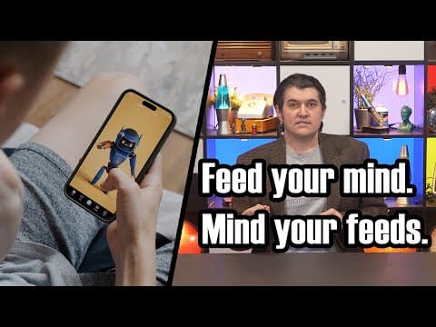 YouTube thumbnail for A long video of one person's opinion about "algorithmic complacency"