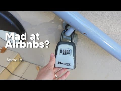 YouTube thumbnail for Something's up with all those airbnb locks | Purplepingers