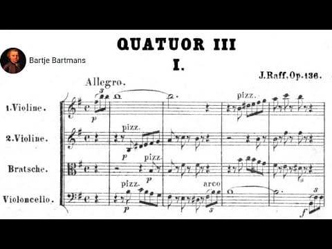 YouTube thumbnail for Joachim Raff - String Quartet No. 3, Op.136 (1866)