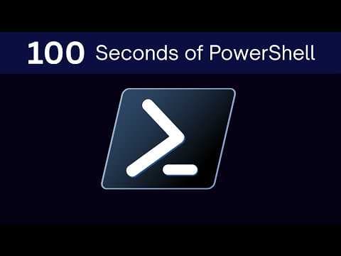YouTube thumbnail for [Video] PowerShell in 100 Seconds