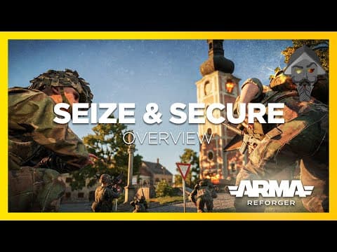 YouTube thumbnail for Mod Overview: Sieze & Secure | Arma Reforger (by Ironbeard)