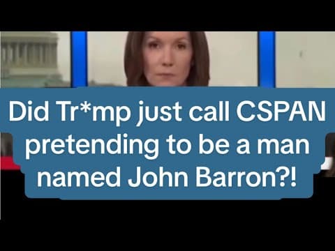 YouTube thumbnail for A person who refers to himself as "John Barron" calls into CSPAN to complain about the SCOTUS ruling. i think we know who it is