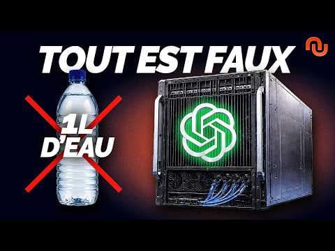 YouTube thumbnail for Vidéo de 27 minutes sur les usages en eau par l'IA et les datacenters, en Europe et aux Etats-Unis