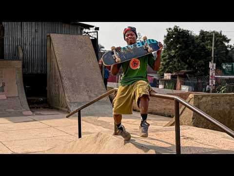 YouTube thumbnail for "The Skaters In Uganda Are So Freaking Talented" ―The Skate Nomad