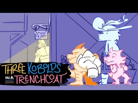 YouTube thumbnail for Three Kobolds in a Trenchcoat (Animated Music Video)
