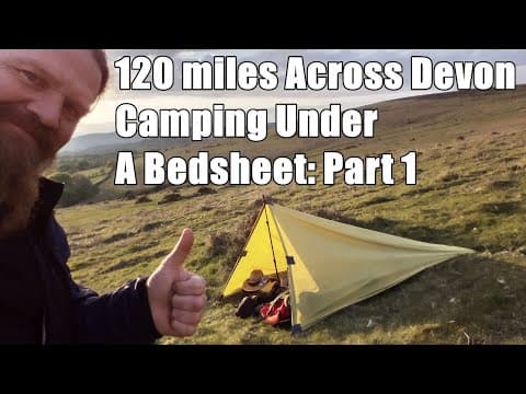 YouTube thumbnail for Solo Hiking The Two Moors Way Part 1 of 2