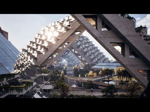 YouTube thumbnail for How a 23-Year-Old Solved Urban Sprawl - Habitat 67