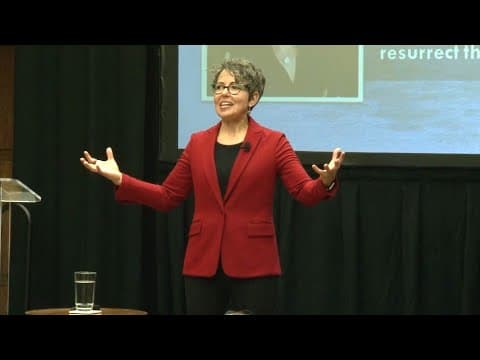 YouTube thumbnail for "How to Clone a Mammoth: The Science of De-extinction", Beth Shapiro, molecular biologist. #biology