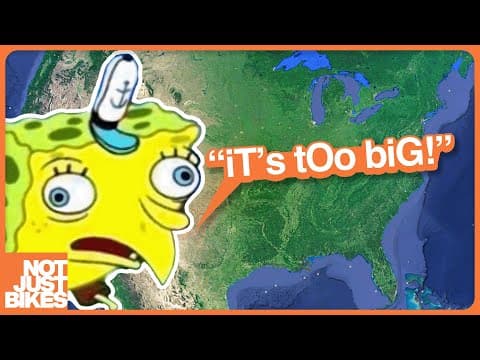 YouTube thumbnail for [NotJustBikes] The Dumbest Excuse for Bad Cities