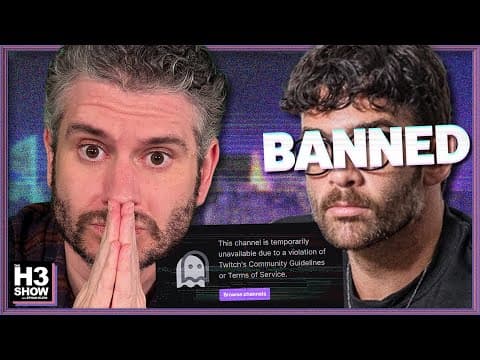 YouTube thumbnail for Hasan Got Banned, Atomic Hot Wings Challenge (Ethan vs Gabe) - H3 Show #117
