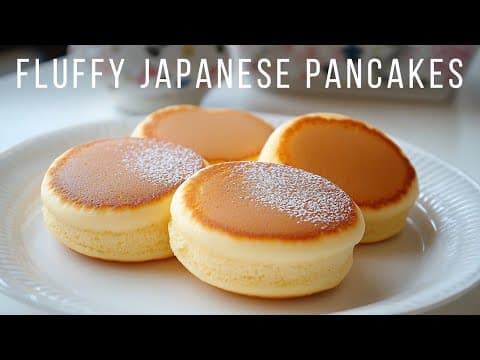 YouTube thumbnail for Fluffy Japanese Pancakes