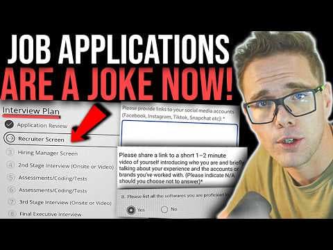 YouTube thumbnail for JOB APPLICATIONS ARE A JOKE NOW!