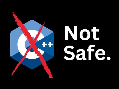 YouTube thumbnail for C++ is losing to Rust (C++ creator calls for help)