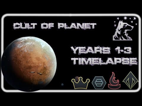 YouTube thumbnail for Days 1 - 180 with music, Cult of Planet colony