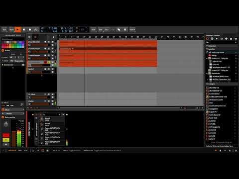 YouTube thumbnail for Decent Sampler demonstration in Bitwig Linux