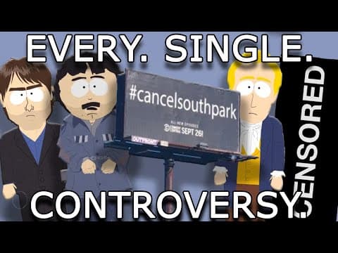 YouTube thumbnail for [video] EVERY South Park Controversy EXPLAINED