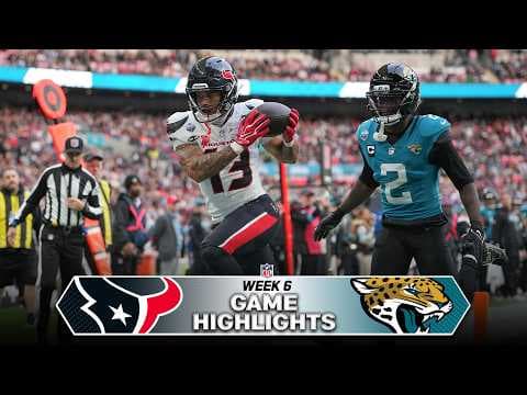 YouTube thumbnail for Houston Texans vs. Jacksonville Jaguars Game Highlights | 2026 NFL Season Week 6