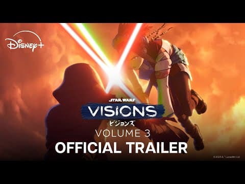 YouTube thumbnail for "Star Wars: Visions" Volume 3 New PV