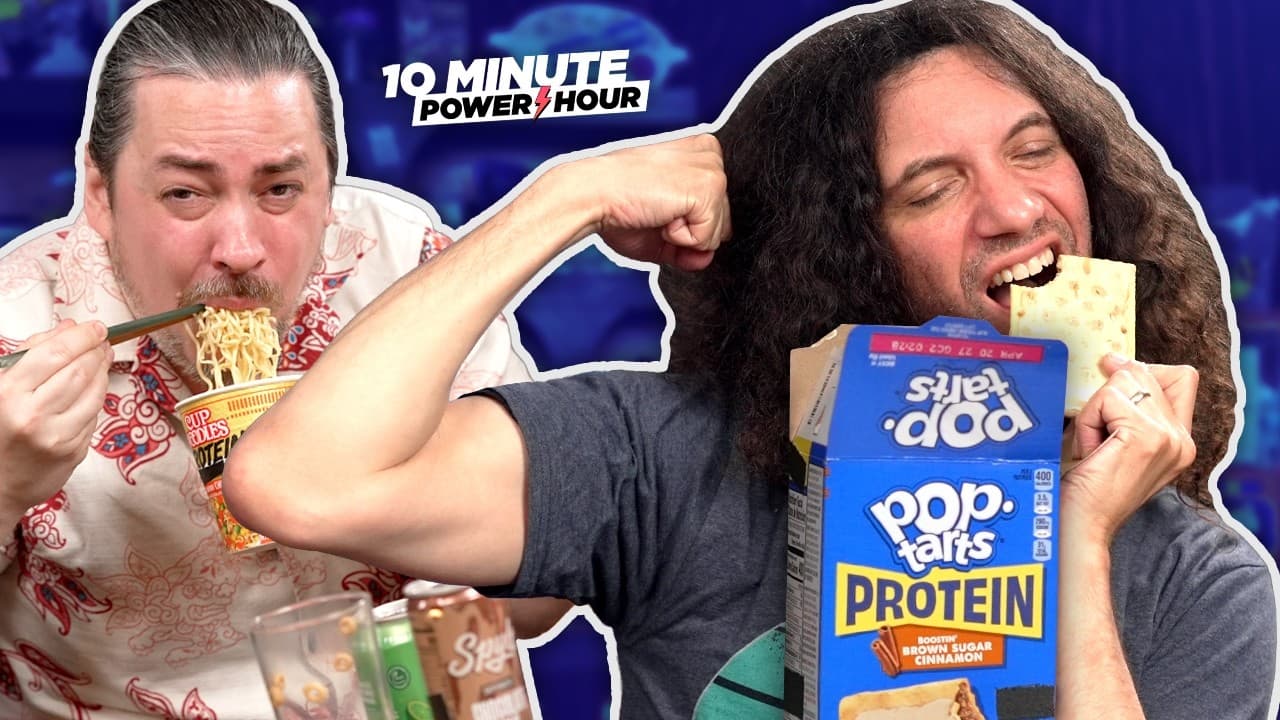 YouTube thumbnail for Why does EVERYTHING have protein now? | 10MPH The Grumps