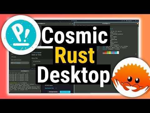 YouTube thumbnail for An In Depth Look Cosmic Desktop (Alpha 3)