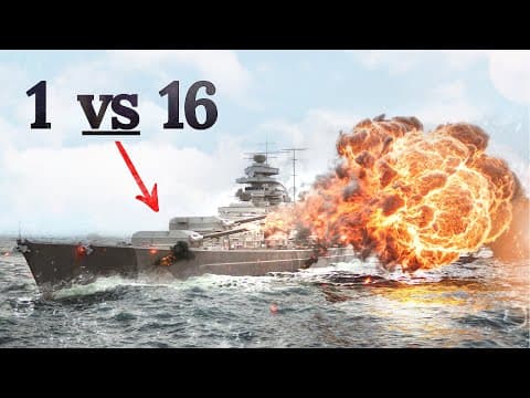 YouTube thumbnail for The Incredible Last Stand of Battleship Bismarck!