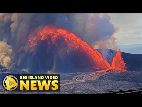 YouTube thumbnail for Enormous Lava Fountain Erupts At Kilauea, Destroys Webcam (Dec. 6, 2025)