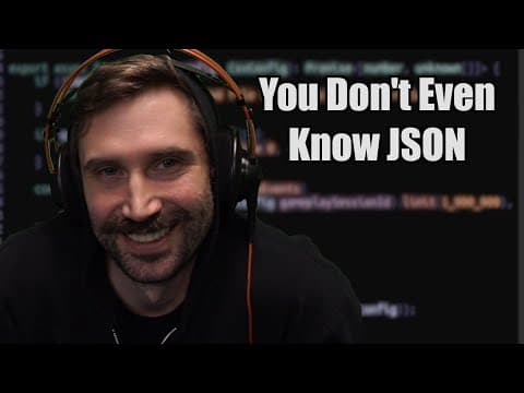 YouTube thumbnail for JSON, I hardly know 'er