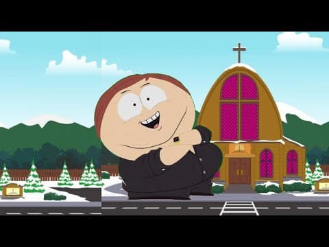 YouTube thumbnail for Cartman starts a cult